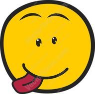Blowing Raspberry Smiley Face Clip Art