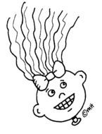 Crazy Hair Clip Art N13