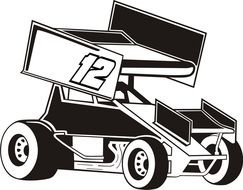 Sprint Car Decals drawing