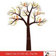 Birds And Trees Clip Art