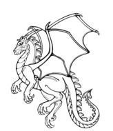 Print Dragon Coloring Pages drawing