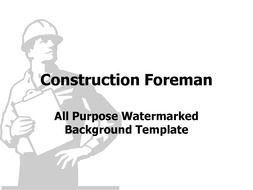Free Construction PowerPoint drawing