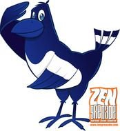 Magpie Cartoon Character