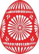 Easter Egg red drawing