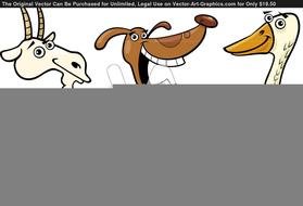 Cartoon Farm Animals Cow N2