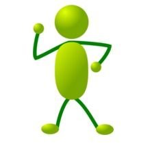 man as a green figure