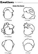Feelings Worksheets drawing