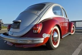White VW Bug