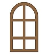 Arched Window Clip Art N4