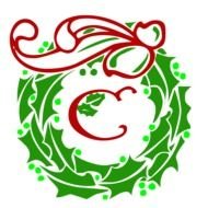 High Resolution Christmas Border Clip Art drawing