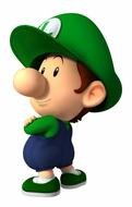 Baby Luigi, game character, render