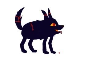Fire Wolf Pup drawing