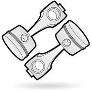 Piston Vector drawing
