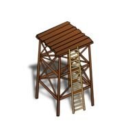 Japanese wooden bridge clipart