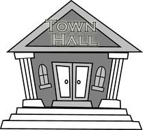 Clip art of Town Hall