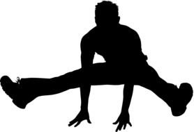 Hip Hop Dancer Silhouette drawing