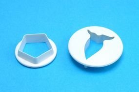 photo of white molds for plasticine