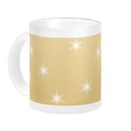 Modelo De Estrella Del Blanco Y Color Oro Tazas Caf eacute