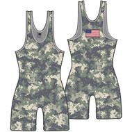 Digital Camo Wrestling Singlets