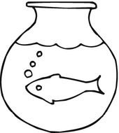 painted fish in a vase