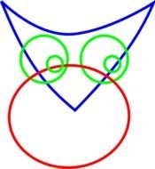 Cartoon Owl N22