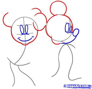 How To Draw Minnie Mouse By Step