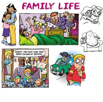 Family Life Clip Art N2