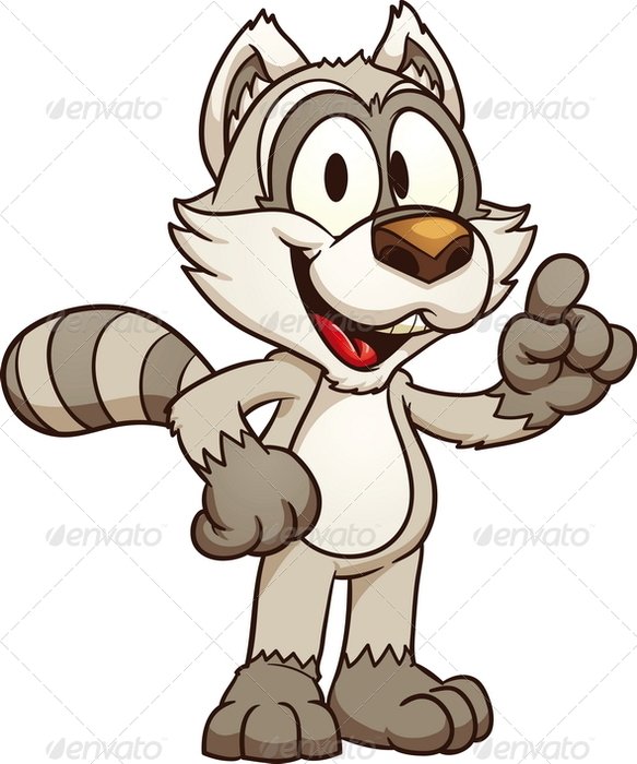 Raccoon Cartoon Characters N2