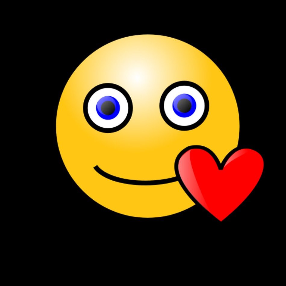 Emoticons Loving Face Clipart Medium Size