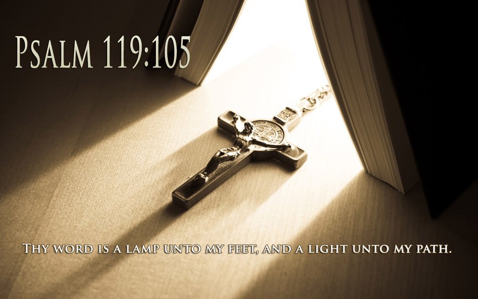 Christian Cross psalm 119:105