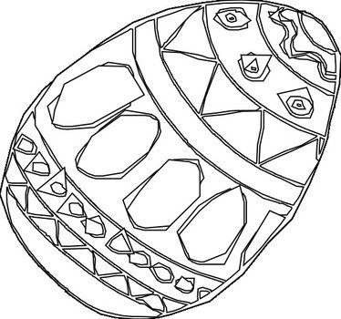 Easter Egg Clip Art Black And White N16