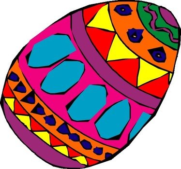 Color Easter Egg Clip Art N2