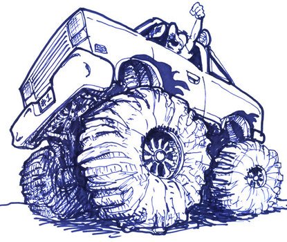 Monster Truck Cartoon Clip Art N3