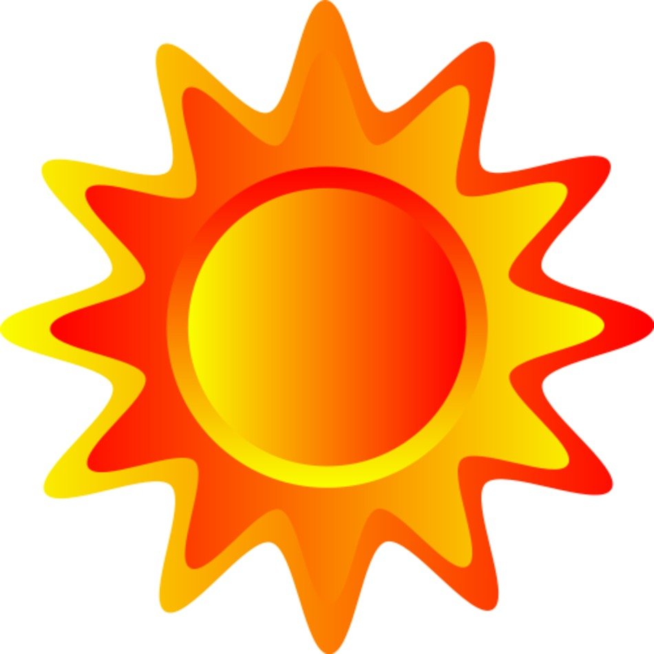 Orange Sun Clip Art N9