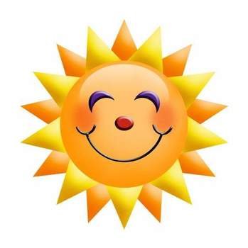 Sunshine Smiley Face Clip Art N6