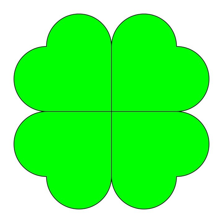 Four Leaf Clover Clip Art N61