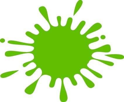 Green Paint Splatter Clip Art N35