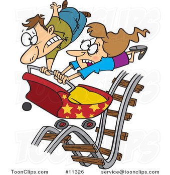 Cartoon Roller Coaster Clip Art N9