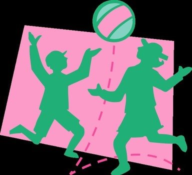 Playing Ball Clip Art N6