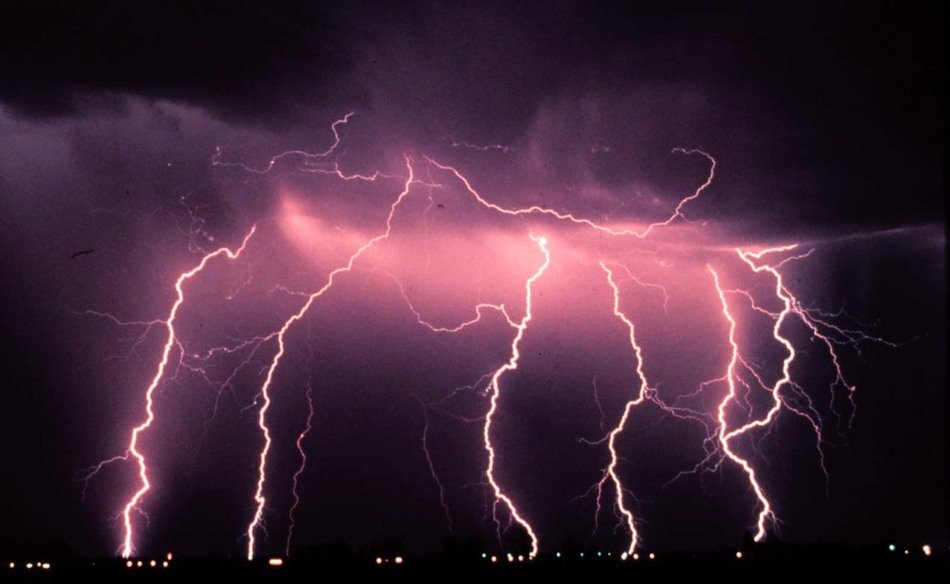 Lightning as picture for clipart