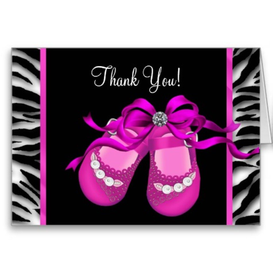Girls Baby Shower Thank You