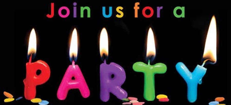 Join us for a party as the inscription in the picture