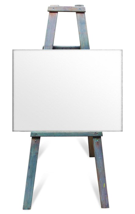 Art Easel With Canvas