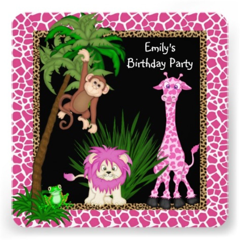 Girls Safari Theme Birthday Party