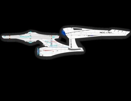 Neue Raumschiff Enterprise Vektorgrafik