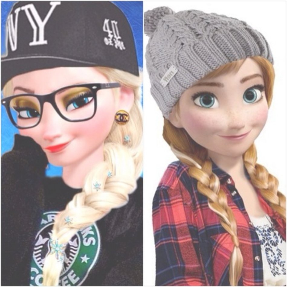 Anna And Elsa Hipster