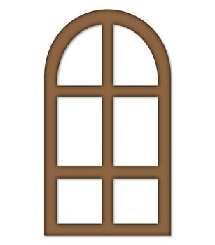 Arched Window Clip Art N4