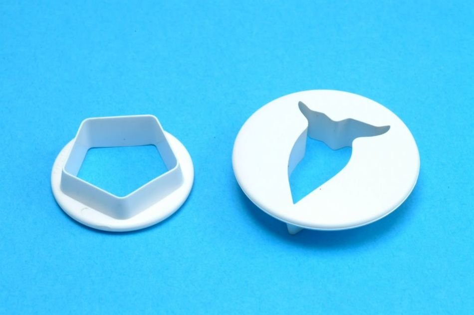 photo of white molds for plasticine