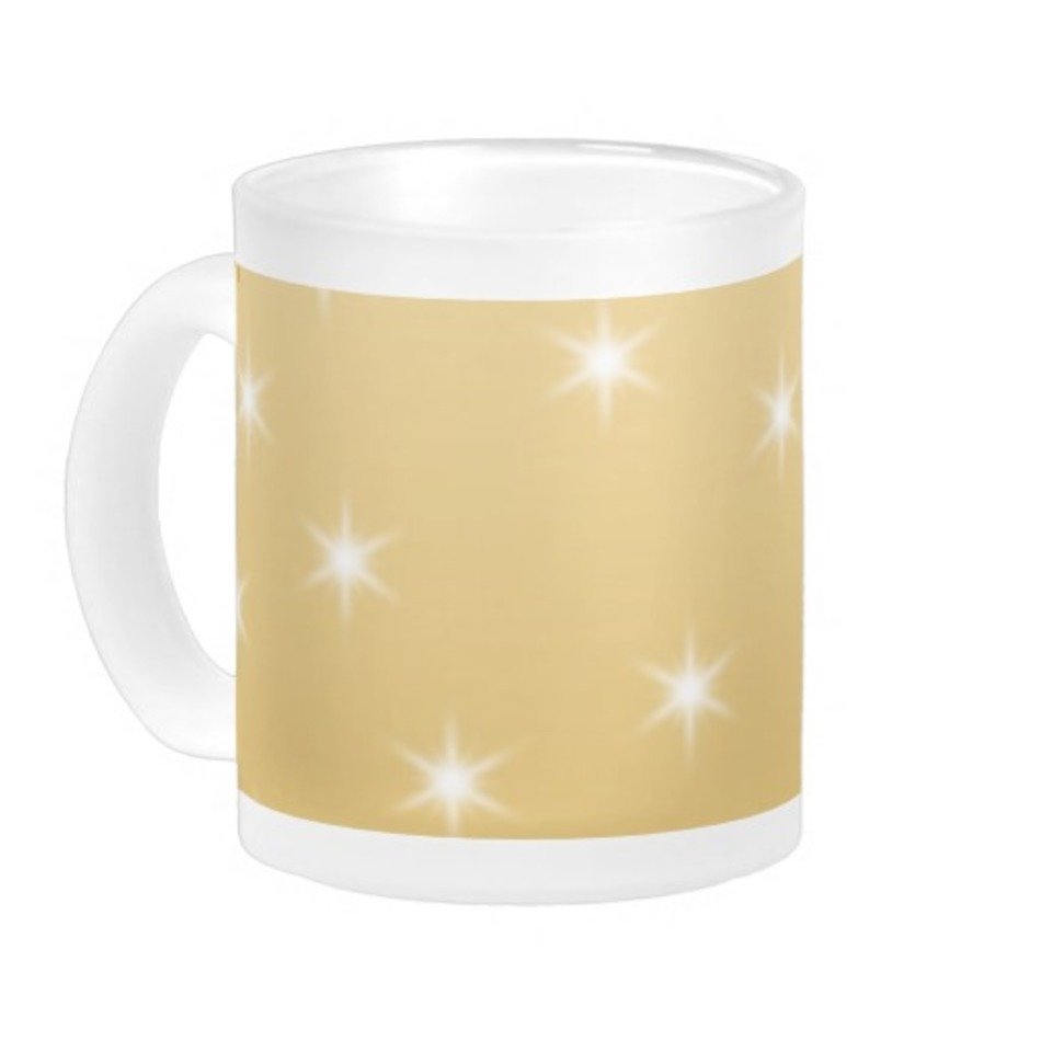 Modelo De Estrella Del Blanco Y Color Oro Tazas Caf eacute