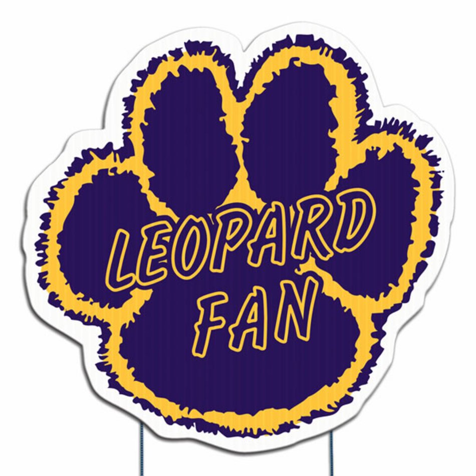 Paw Shaped Yard Sign